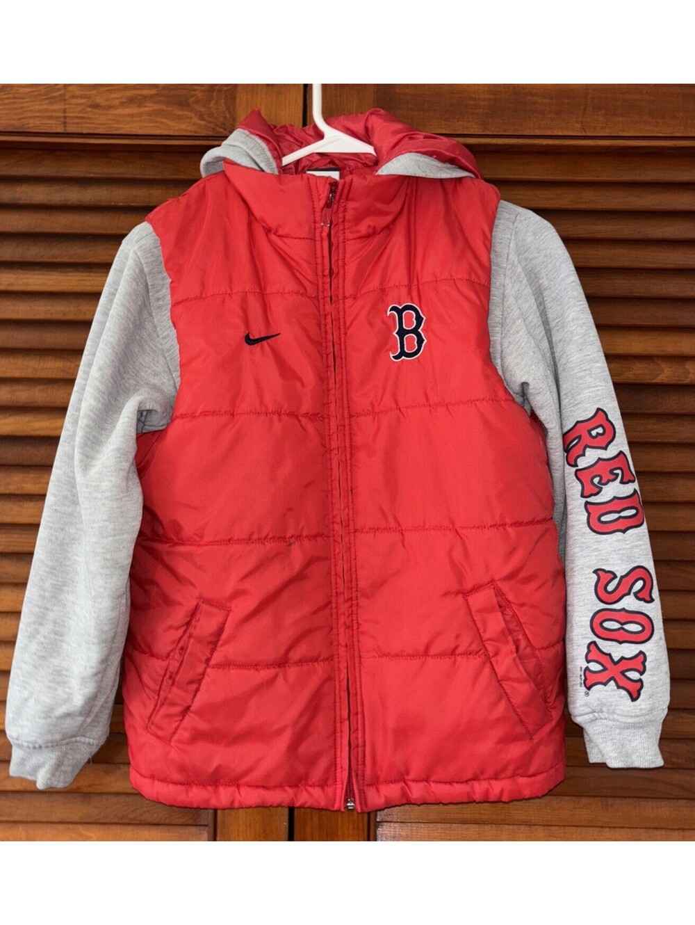 Boston Red Sox Nike Puffer Vest Sweatshirt Combo Youth Size M 12/14